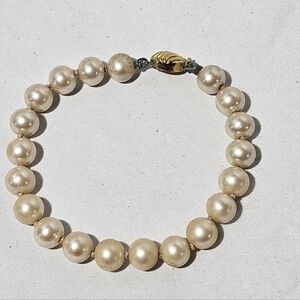 Vintage Marvella Costume Jewelry Pearl Bracelet